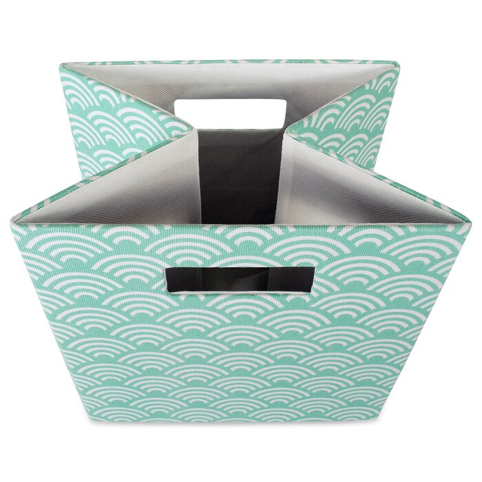 Ebern Designs Jennafer Waves Fabric Bin Reviews Wayfair